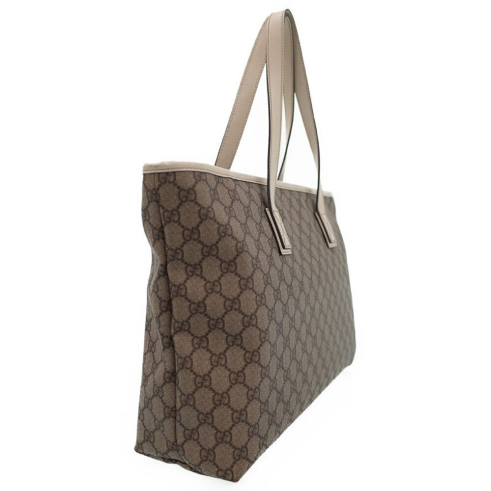 Gucci GG canvas GG coated Bag monogram Tote Supreme leather brown